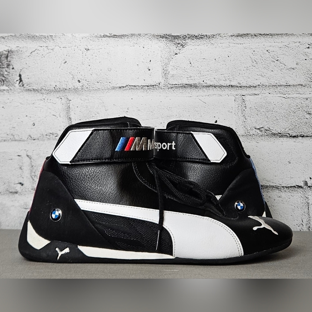 Puma BMW Motorsport Future Cat Mid Racing Shoes Mens 10.5 Black - Picture 8 of 11
